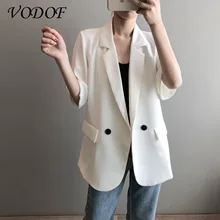 Aliexpress - Blazer 2022 Formal Blazer Ladies Office Workwear Pocket Jacket Coat Slim Black Women Blazer Jacket Ladies Outerwear