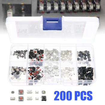 

200pcs Remote Control SMD SMT Switch 10 Types Key Micro Switch Microswitch For Cameras Computers