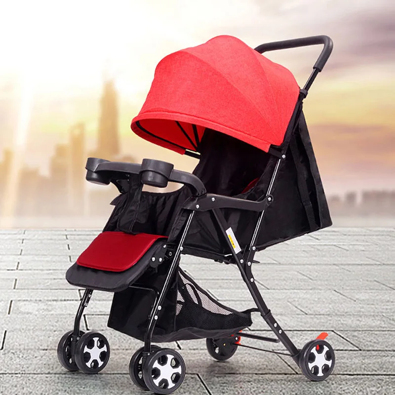 

Baby Stroller Lightweight Cart Portable Folding Baby Carriage 2 In 1 Mini Size Baby Carriages Silla De Paseo Can Sit Can Lie