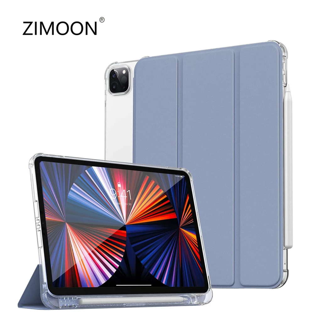 Чехол для iPad Air 4/3/2 умный чехол Pro 11/10 5 мягкий 10 2/9 7 mini 4/5 с держателем карандаша |