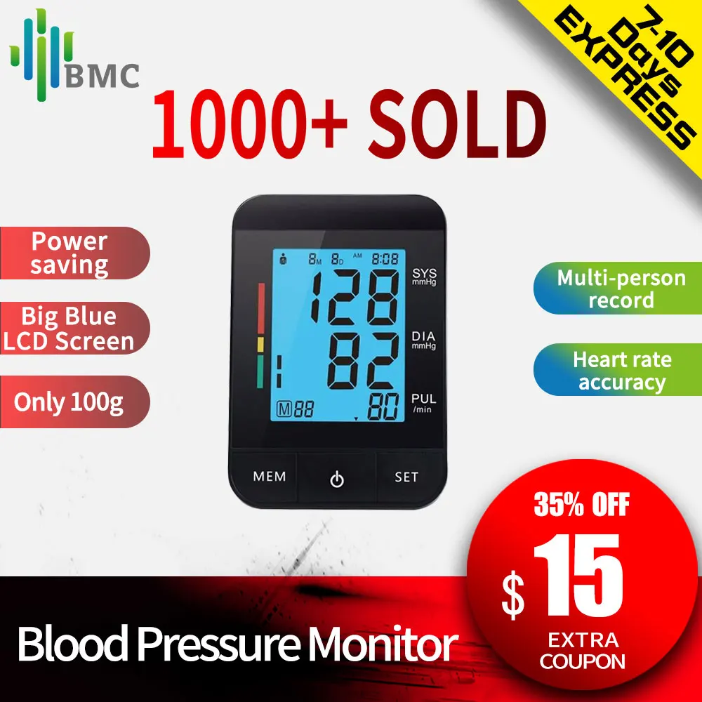 Monitor Sphygmomanometer Automatic-Meter-Machine Wrist Health-Care Arm-Blood-Pressure