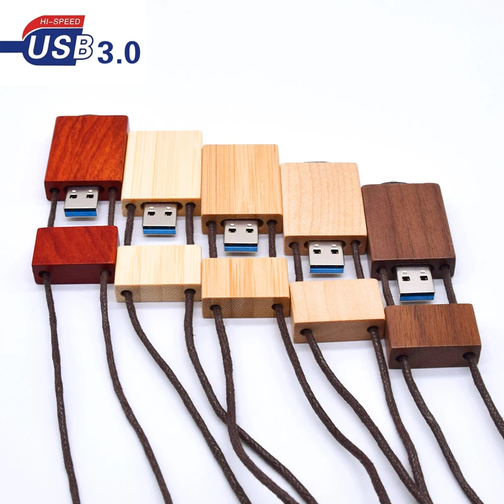 USB 3.0 Customized LOGO Wooden bamboo usb with rope flash drive Memory stick pen pendrive 4GB 8GB 16GB 32GB 64GB | Компьютеры и офис