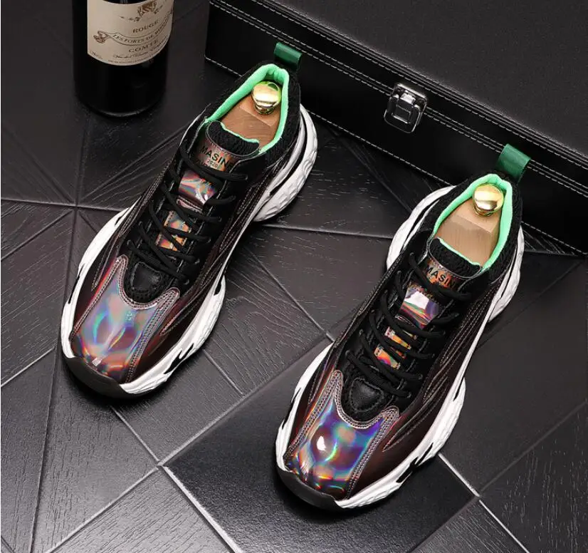 2020 new Casual Men Shoes Platform Sneakers Vintage Male Thick Sole Trainers Running Shoes High Quality Youth Boy Gym Teenagers