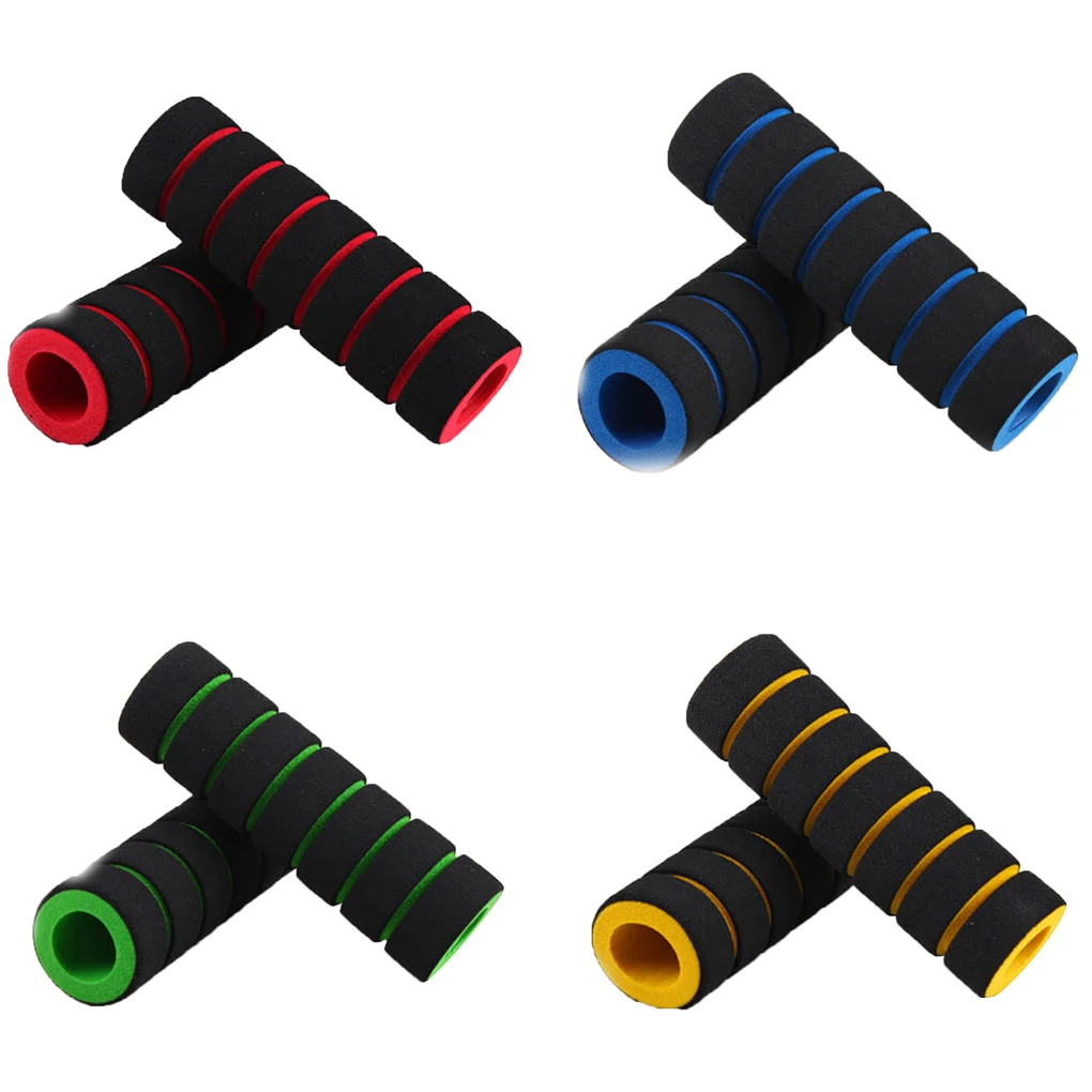 

1 Pair Mountain Bike Anti-skid Soft Sponge Handle Bar Grips Cover Multi-color