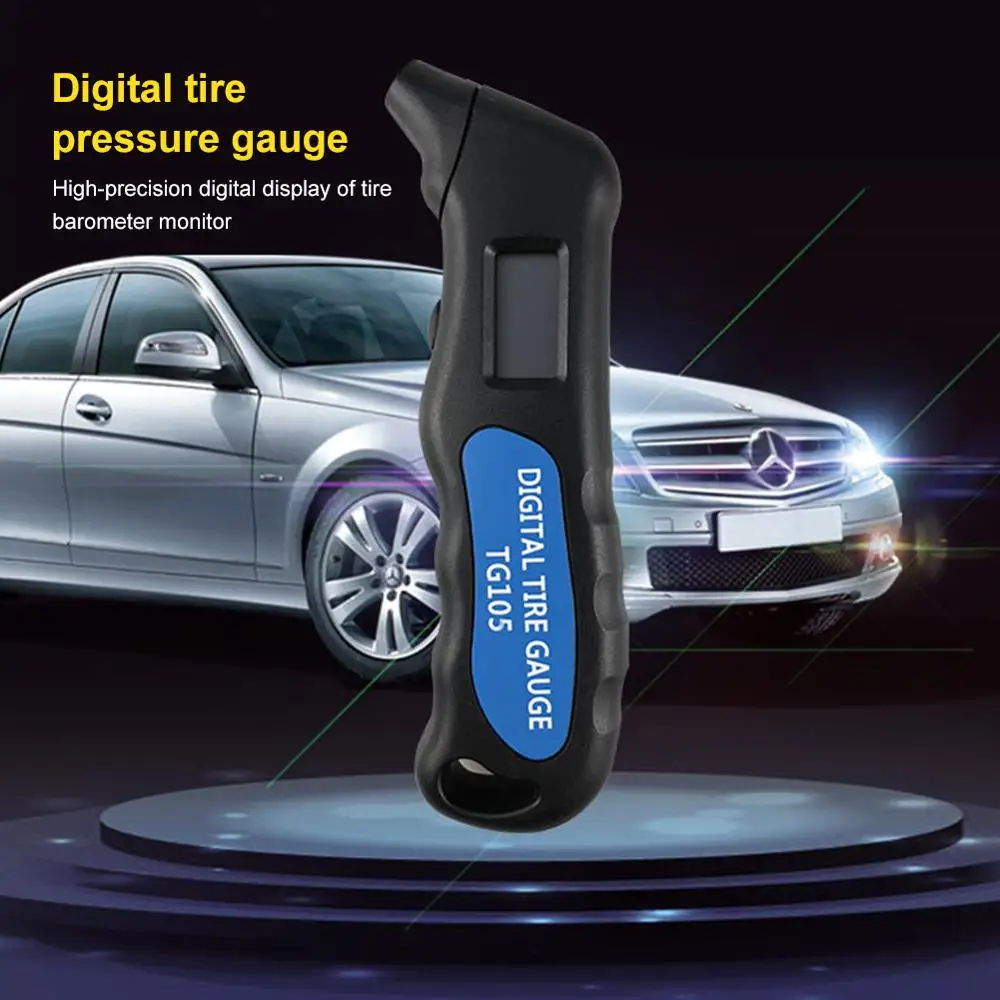 

TG105 digital car tire pressure gauge LCD pressure gauge pressure gauge tester car truck motorcycle bicycle general