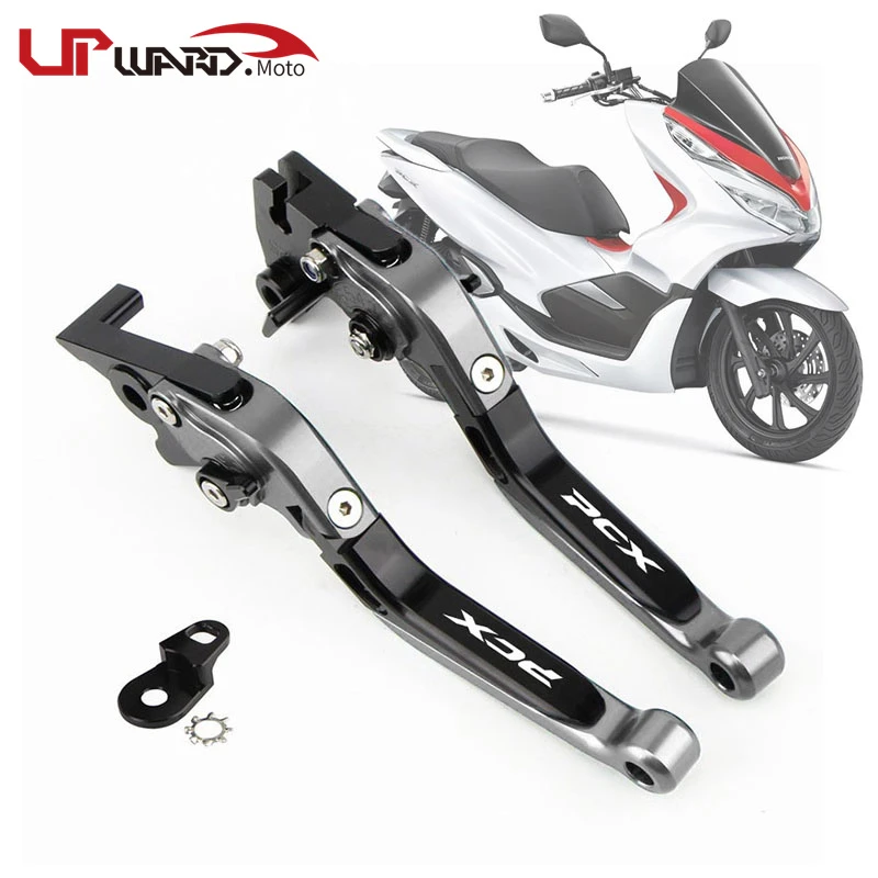 2021 For honda pcx 125 pcx125 pcx150 pcx 150 pcx160 scooter accessories  folding extendable brake levers With parking function|Covers \u0026 Ornamental  Mouldings| - AliExpress