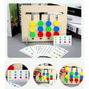 

Four-color Fruit Logic Game Double-sided Wooden Enlightenment Teaching Aids Children's Educational Toys