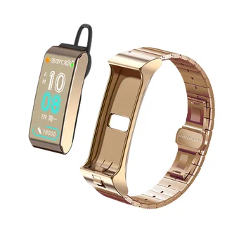 

befon AI Voice Smart Bracelet with Waterproof Bluetooth Earphone for Apple iphone xiaomi Heart Rate Monitor Fitness Tracker
