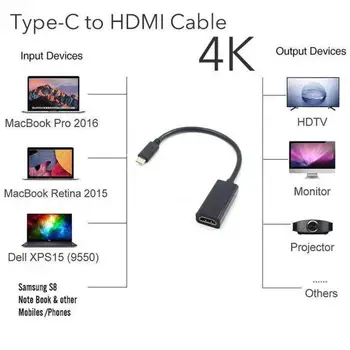 

Type-C To HDMI HD Cable USB 3.1 To HDMI Computer Phone Connection HD Projection