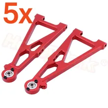 5 пар/лот Alum Fron нижний рычаг A-Arms для RC 1/10 Электрический Himoto E10XT E10XTL E10MT E10MTL обновленные части 33602G 31603