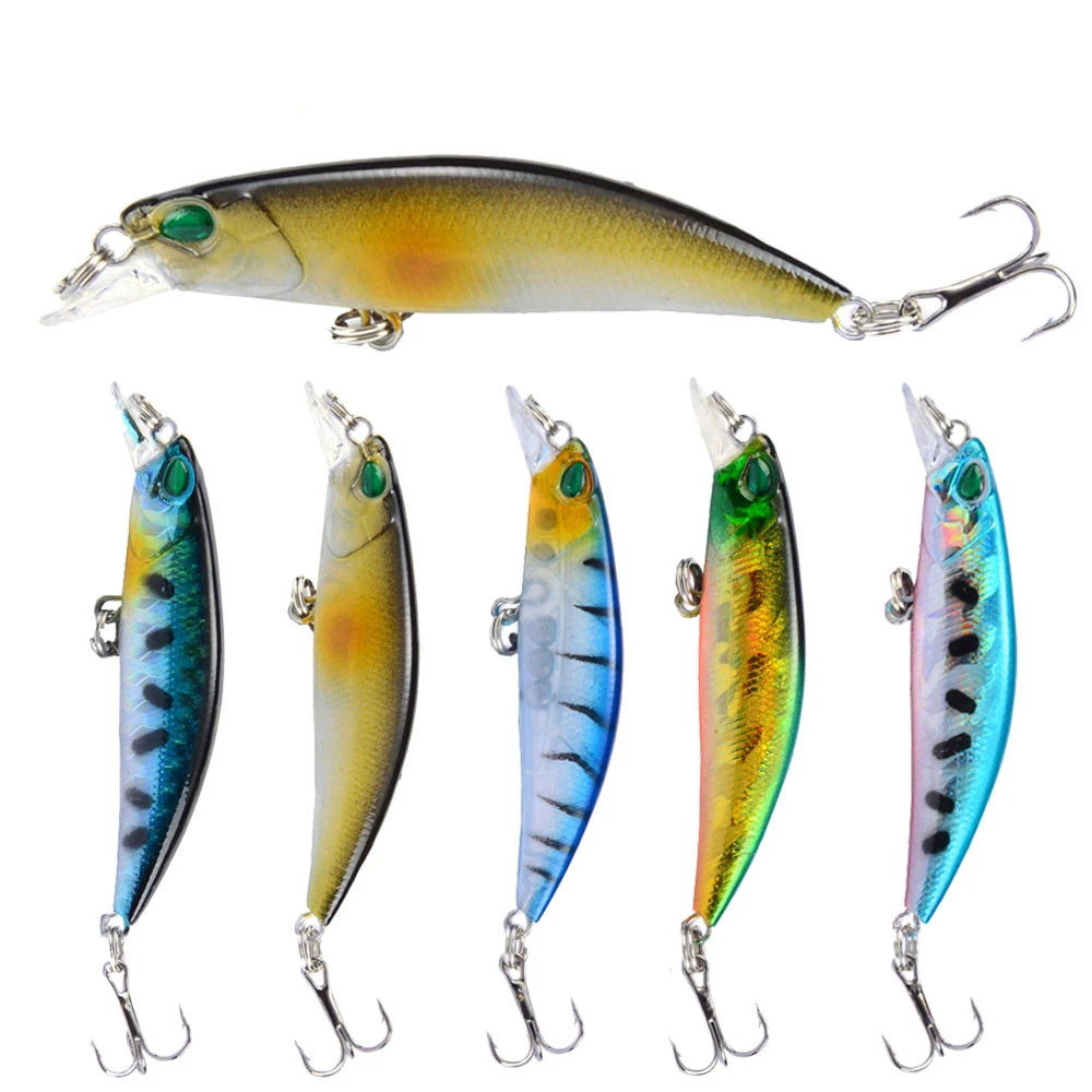 

1 Pcs High Quality Minnow Fishing Lures 65mm 4.2g CrankFish Bait Fishing Wobblers 3D Eyes Artificial Hard Pesca Bass Tackle