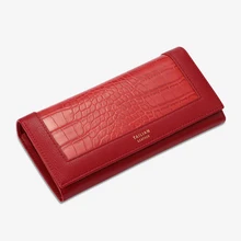 Luxury Women's Wallets Brand Designer Crocodile Pattern Long Wallet Female Leather Purses ID Card Case Ladies Clutch Coin Purse