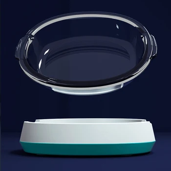 

Cat Feeding Bowl Glass Material Top Quality Removable Pet Bowls Pet Food and Water Bowls Pet Products Cat Bowl