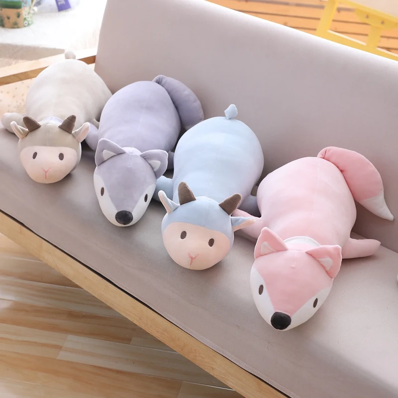 

Giant Stuffed Animal Sheep Fox Cartoon Pillow Cushion Pillow Girls Kids Birthyday Doll