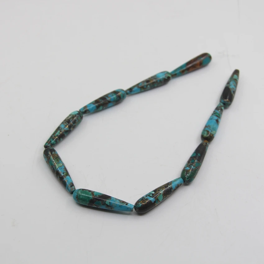 Sea Sediment Imperial Jasper gems Teardrop Pear Drop Beads,Emperor Stone For  Pendants Necklace Charms40x10mm Necklaces Jewelry