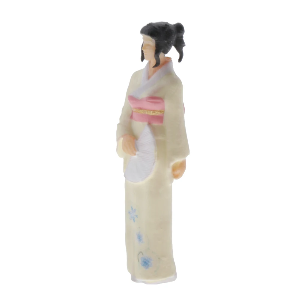 1:64 Scale Japanese Women Figures People Scenario Model Sandtable Ornaments