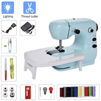 

Mini Sewing Machine Handheld 2-Speed Portable Electric Sewing Machines With Foot Pedal Embroidery Machine Set For Home Sewing