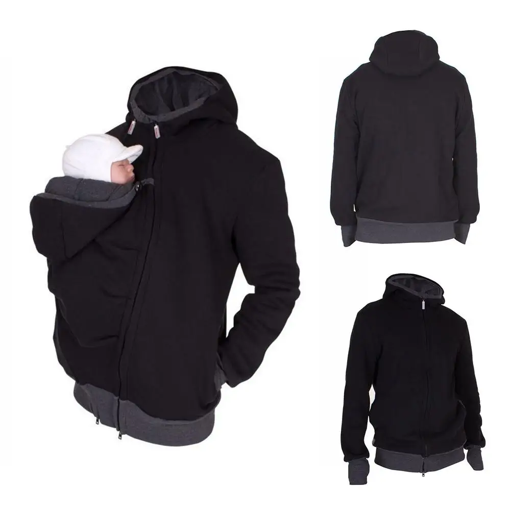 2 в 1 многофункциональный мужской свитер с капюшоном кенгуру|Рюкзаки и сумки для