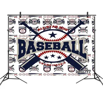 

Vintage Art Fabric Photography Background Sports Baseball Boy Birthday Party Backdrop Photographic Backgrounds For Photo Studio