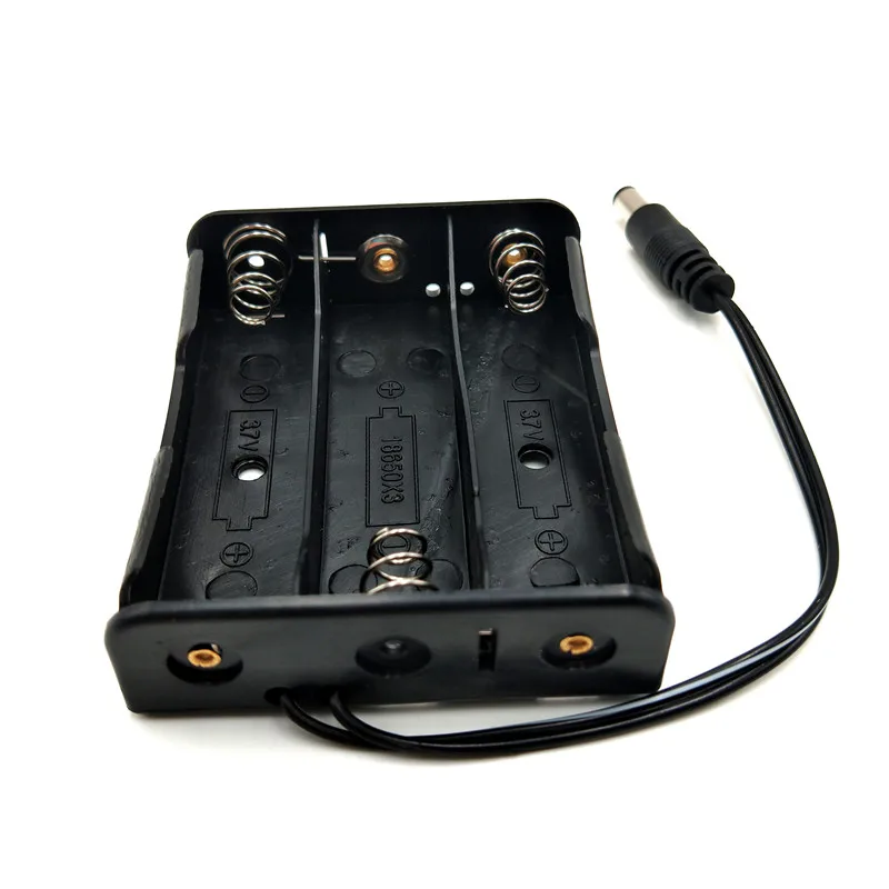 

300pcs/lot MasterFire 3 x 3.7V 18650 Battery DIY Holder Storage Box Case 3 Slots Batteries Shell With DC5.5x2.1mm Plug