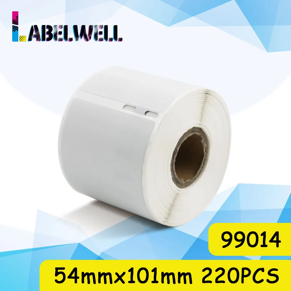 Labelwell 99014 термобумага 54 мм * 101 рулон этикеток совместим с LW для Dymo label Maker 400 450 Turbo 220