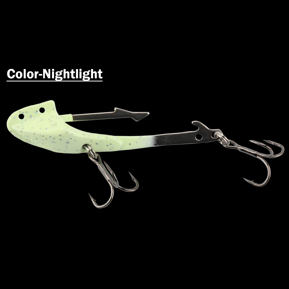 Nightlight Палисандр Троллинг джиг головка крючок 14,5 г 25,5 г свинцовая головка рыболовный крючок соленая вода многоцветные мягкие приманки для рыболовных снастей крючки 5 цветов - Цвет: Nightlight