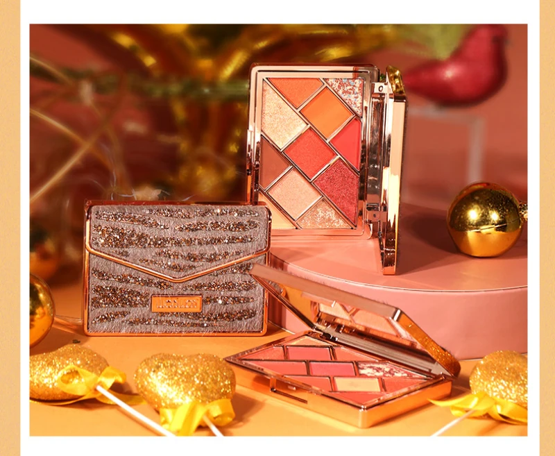 

WODWOD Bag-shaped Matte Pearlescent Eyeshadow Palette 11 Colors Pigment Eye Shadow Makeup Powder Durable Eye Cosmetics TSLM1