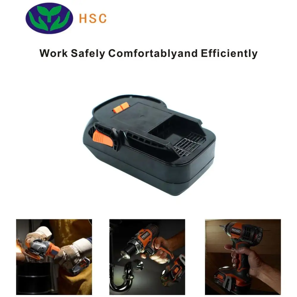 Литий ионный аккумулятор RID18B 18650 Ач 2 шт. сменная батарея 18 в для Ridgid R840084 AC840084 130383025