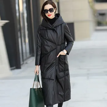 

Sheepskin Down Coat Female Natural Women's Real Genuine Leather Jacket Winter Coat Women Clothes 2020 Korean Vintage Tops ZT4058