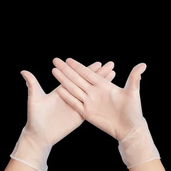 

20PCS Food Grade Disposable vinyl Gloves Anti-static Plastic Gloves For Food Cleaning Cooking Restaurant Kitchen Accessories