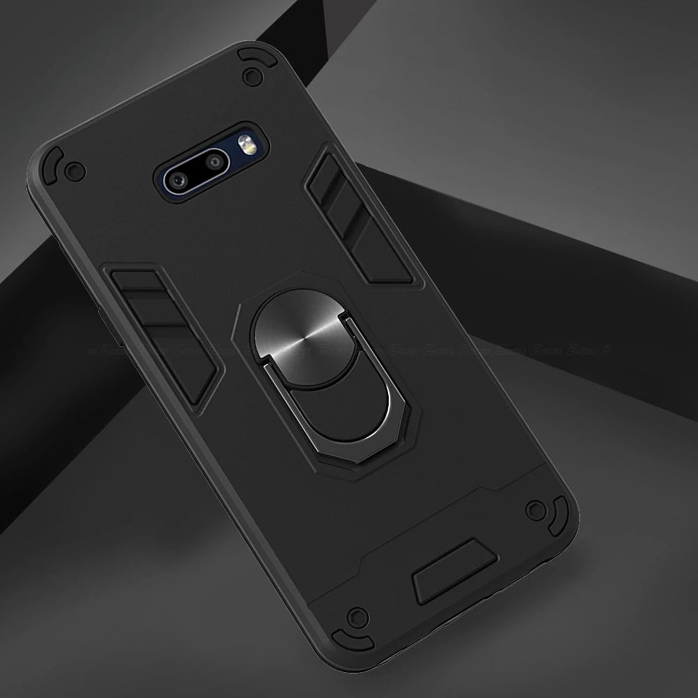 Shockproof Armor Magnetic Holder Stand Phone Case For LG G8X V60 V50S ThinQ 5G Back Cover waterproof phone pouch