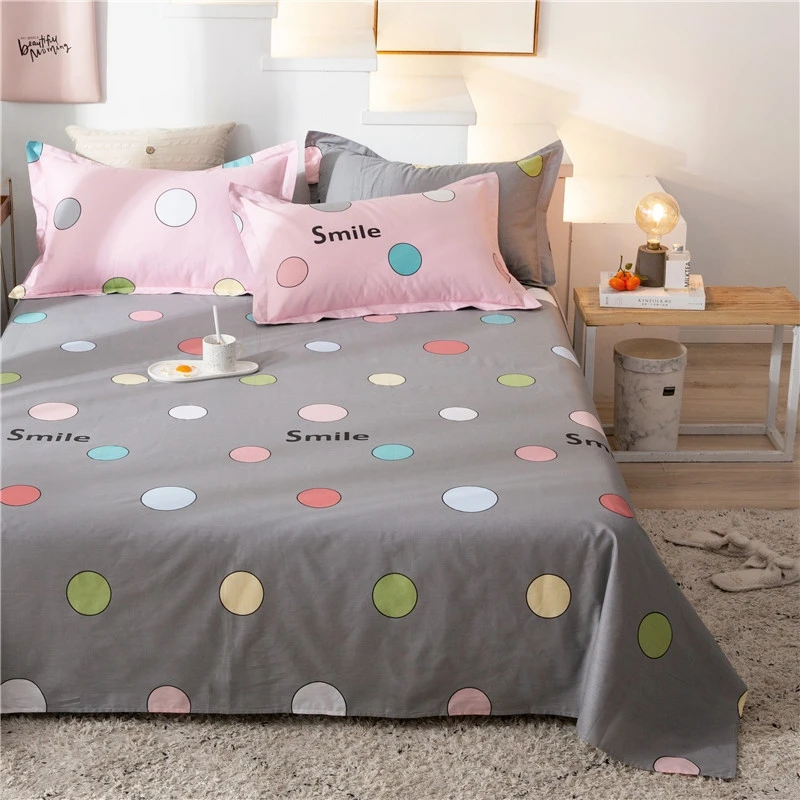 

Yaapeet 3PC Bedcover Flat Sheet +2pc pillowcase Cover Bedspread Bedroom Bed Cover Single Full Queen Bedsheets Mattress Cover