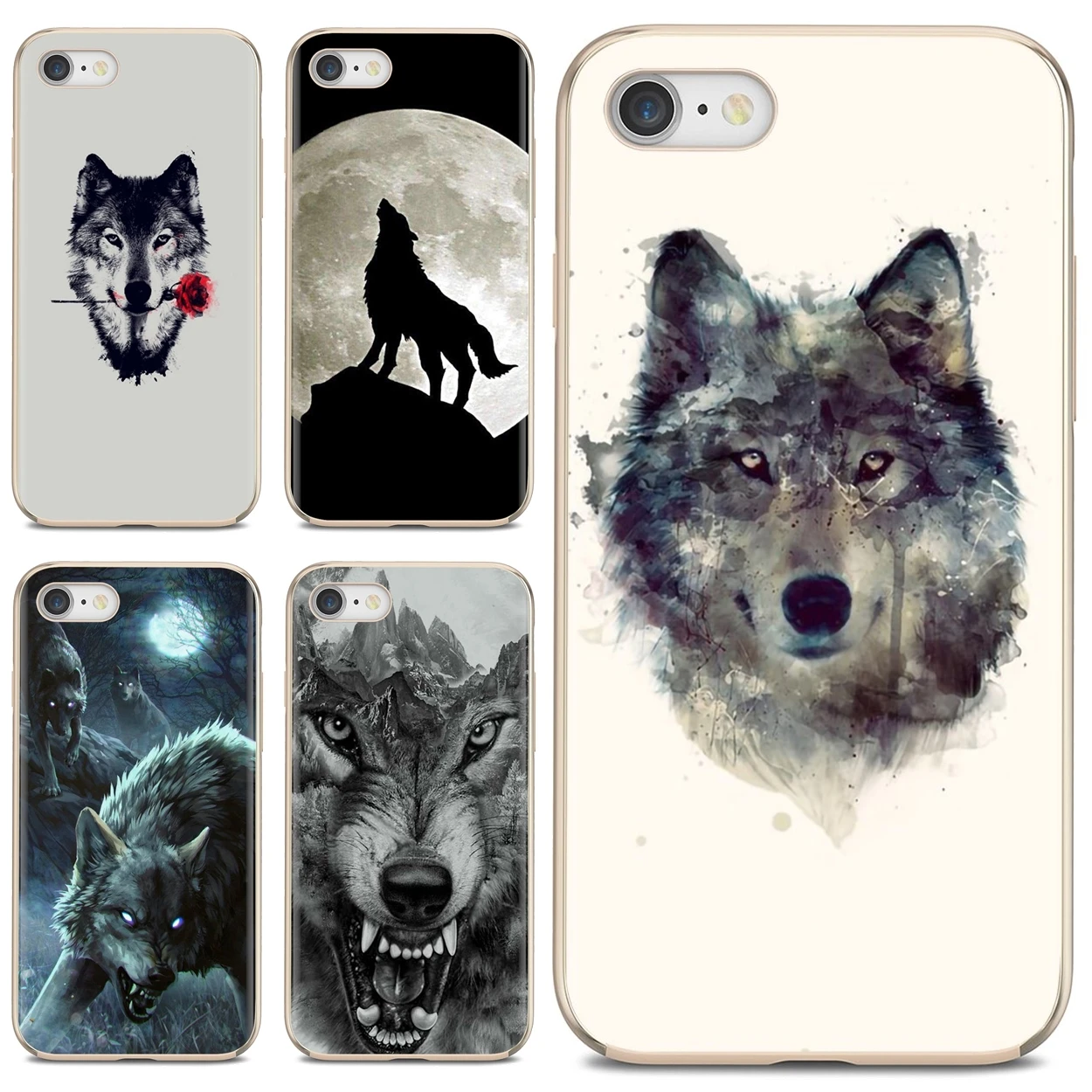 Роскошный силиконовый чехол для телефона Angry Screaming Wolf snow iPod Touch iPhone 11 Pro 4 4S 5 5S SE 5C 6 6S