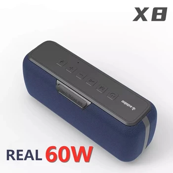100%XDOBO X8 Bluetooth Speaker Big Power 60W Wireless Column Waterproof DSP Subwoofer Music Center with Voice Assistant 6600mAh 1