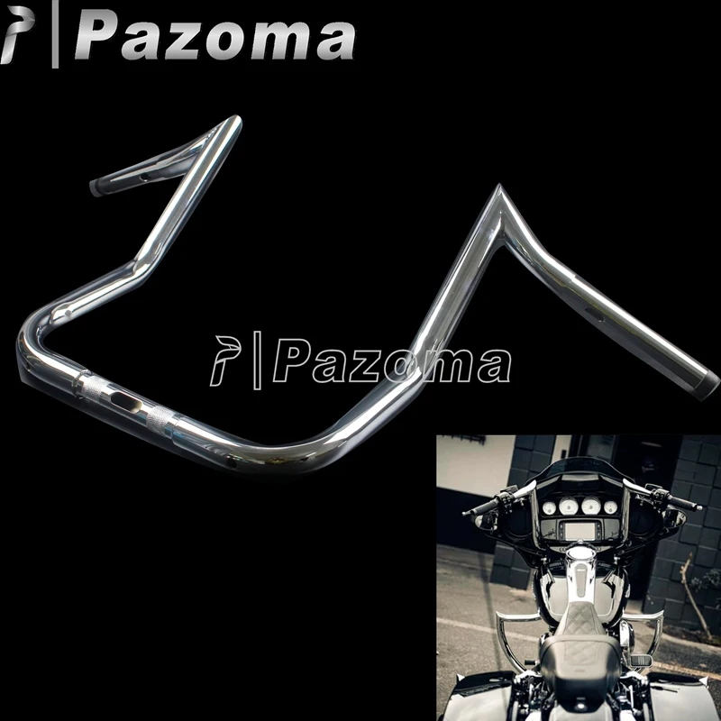 Per Harley Touring Street Glide Road King Batwing Carenatura Manubrio 12 "Bagger Sweeper 14" Manubrio Flh Flht Flhc 16 "Ape Bar