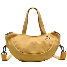 Регулируемая съемная сумка на ремне, сумка для путешествий, Повседневная сумка через плечо, в форме фруктов, парусиновая Подарочная милая сумка для студентов, женская сумка на плечо