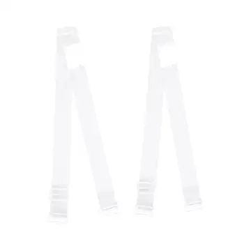 

1 pair Buckle Bra Straps Belt Women's Elastic Transparent Intimates Straps Adjustable Bra Accessories U7B2