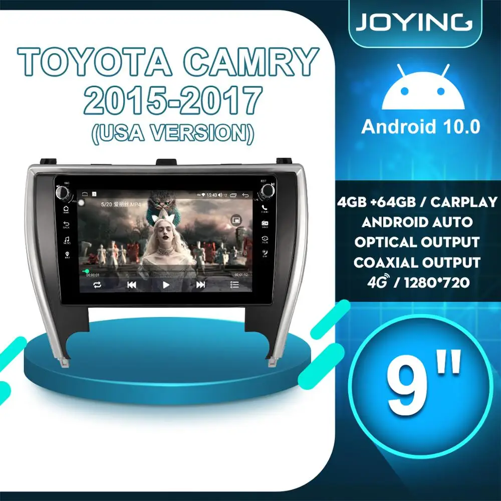 9 inch 2 din Radio Android 10 Autoradio Audio Multimedia Head Unit 4G Wireless Carplay For Toyota Camry 2015 2017 USA Version