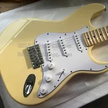Электрогитары Yngwie Malmsteen Cream Yellow ST, гребешок 21 Лады groove Клен гриф
