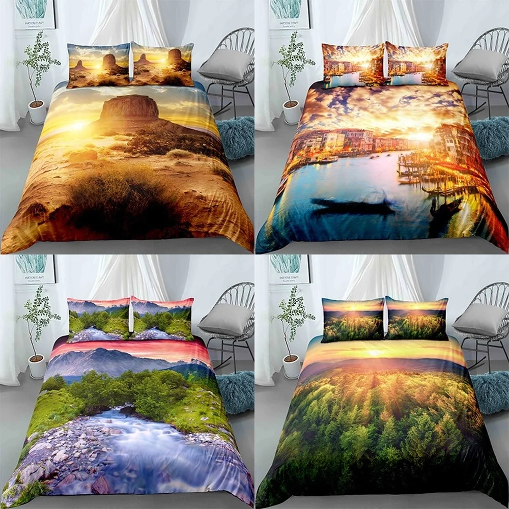 3D Bedding Set Print Duvet Cover With Pillowcase Bed Home Textiles For Adults | Дом и сад
