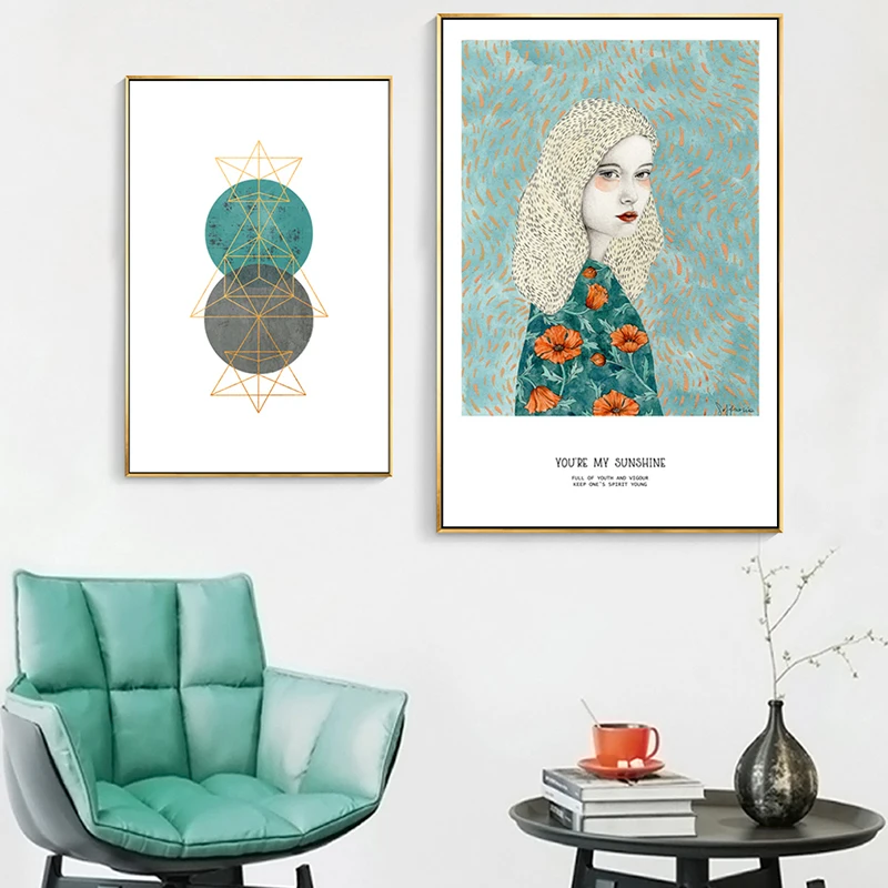 Скандинавский цветок девушка ты мой Солнечный свет свежие постеры и