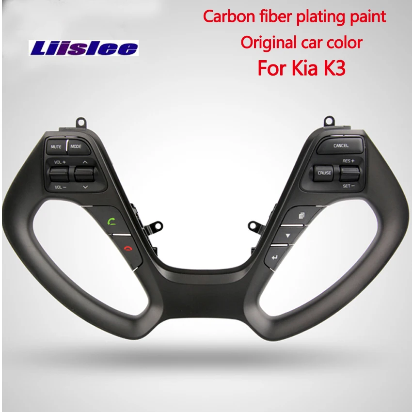 Многофункциональная кнопка рулевого колеса модифицированный круиз с фиксированной скоростью для Kia K3- мультимедийная Кнопка навигации квадратный contro