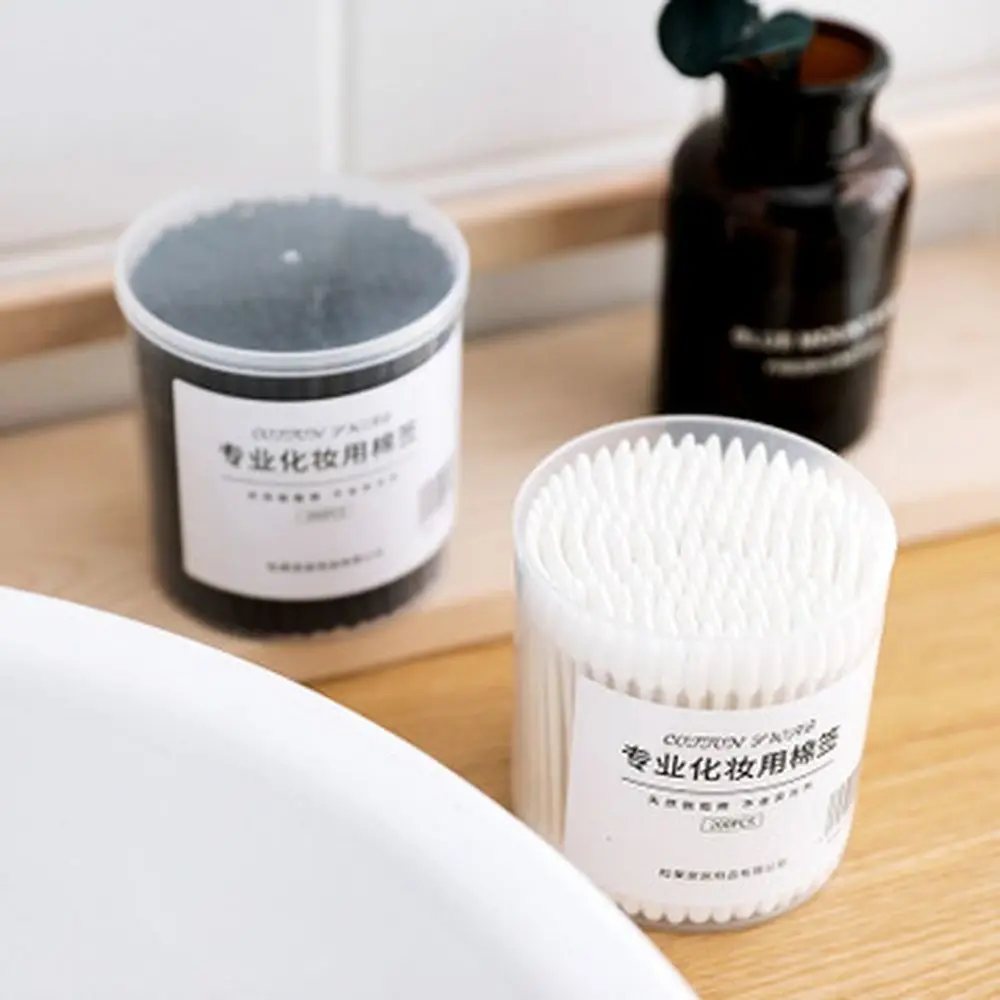 200pcs Double Head Bamboo Cotton Swabs Microbrush Ear Wood Sticks Reusable Cotton Swab Micro Brushes Ears 2