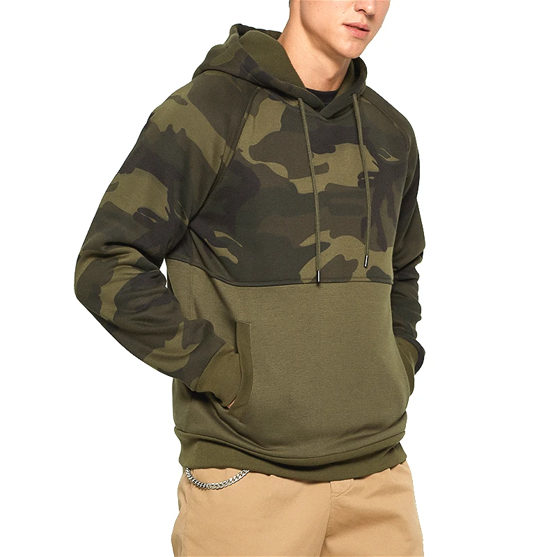

Camouflage Hoodies Men 2021 Casual Pullovers Hip hop Sweatshirt US Size Streetwear Military Camo Fleece Hooded Sweatshirts Men