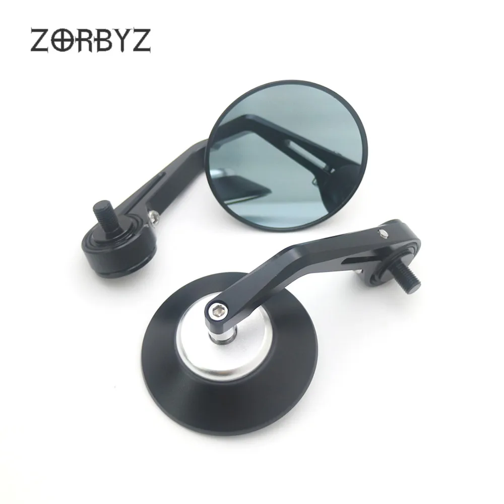 ZORBYZ мотоциклетные черные алюминиевые ручки бар конец сторона зеркало заднего вида 10 мм резьба внутри для Aprilia CR150