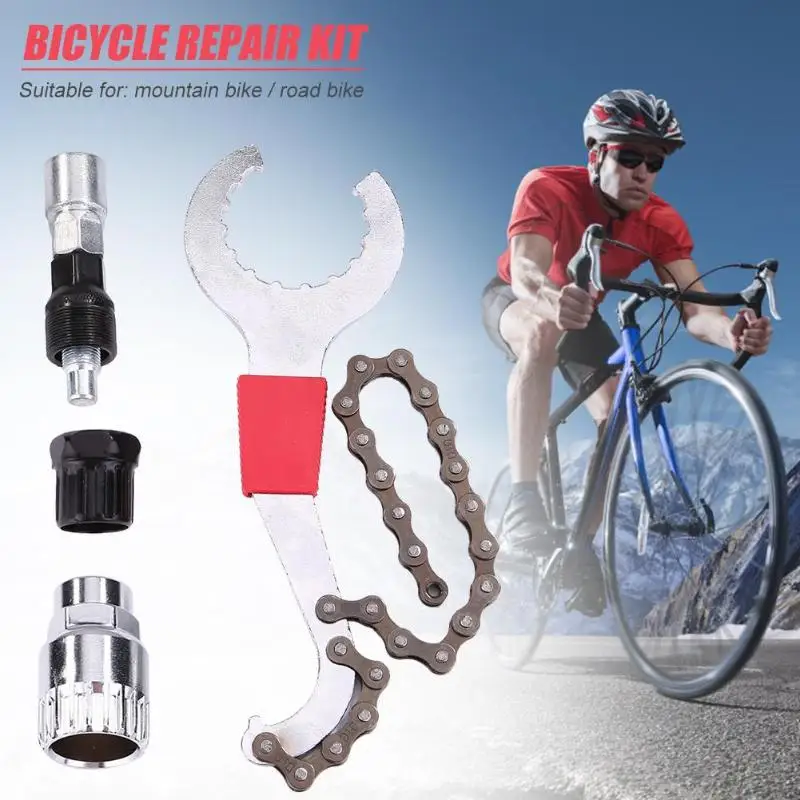 Mountain Bike Repair Kits Tail Hook Wrench/Mid-axle/Flywheel/Single Rama Carbon steel Bicycle Remover Outdoor Bike Tools