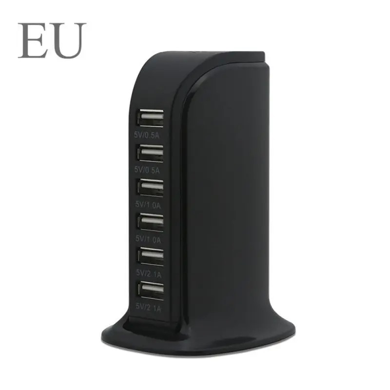 6 портов usb зарядная станция 30 Вт AU/UK/EU/US стандартный разъем Настольный телефон
