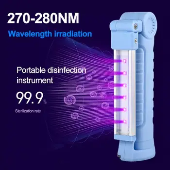 

Rechargeable household portable dialysis sterilization handheld lamp collapsible UVC purple light disinfection lamp