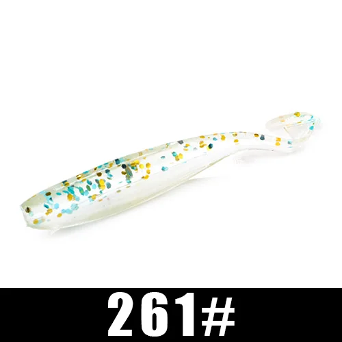 FISH KING Easy Shiner 8 шт./упак. мягкие рыболовные приманки 100 мм 6,5 г вобблеры Карп Щука мягкие приманки силиконовые искусственные приманки - Цвет: 261