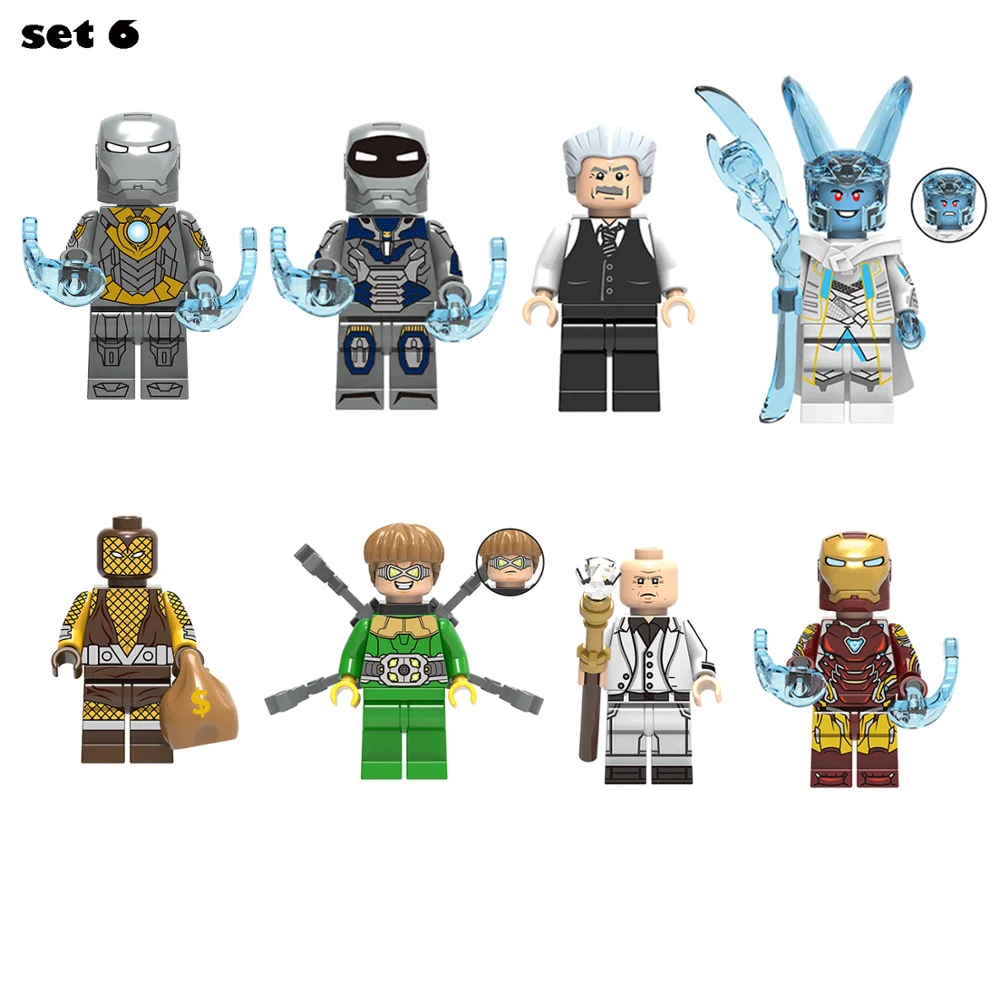Super Heroes Set Sale Building Block Big and Small Size Figures Combo IRON MAN Bricks Toys 4